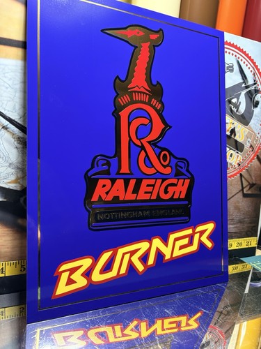 Raleigh burner sign - raleigh, board
