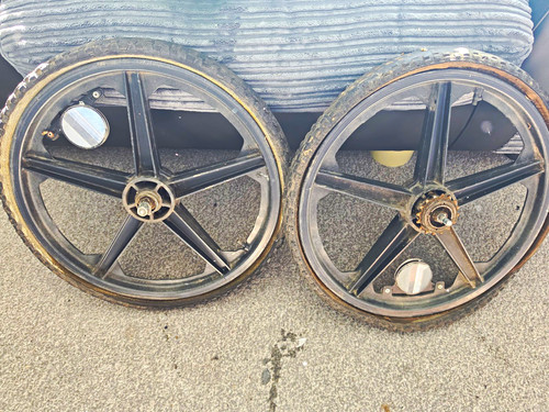 Raleigh 20in black spoke mag - 5-spoke,