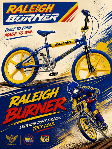 Classic raleigh burner - raleigh, bmx
